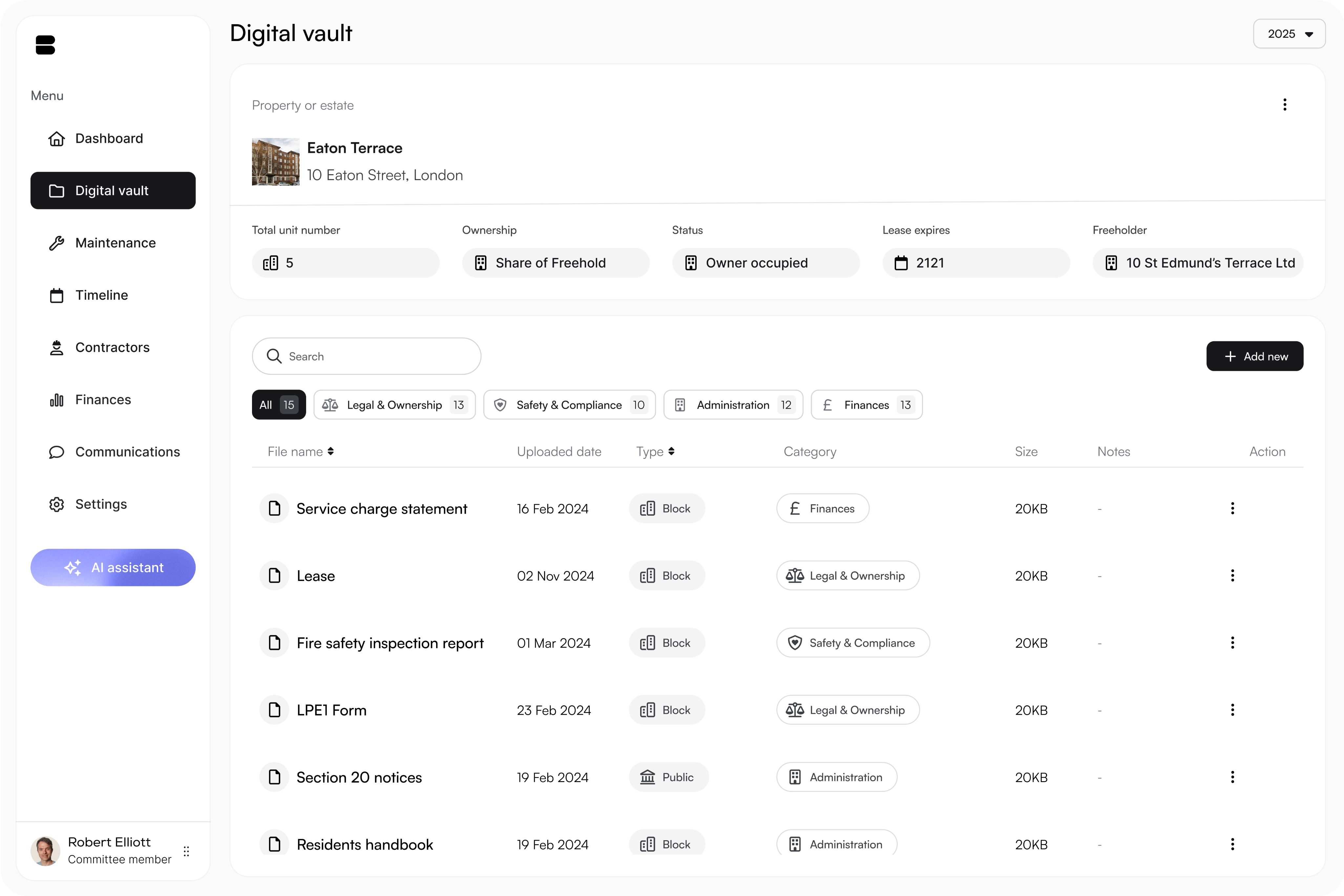 Data points on top of landscape